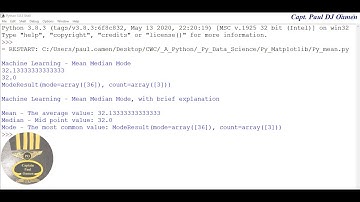 Python Machine Learning - Mean Median Mode