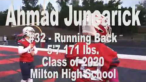 Ahmad Junearick - 2018 Milton Football Highlights - Class of 2020