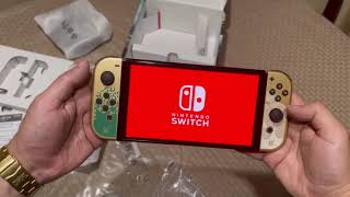 Unboxing Nintendo Switch OLED Zelda Edition