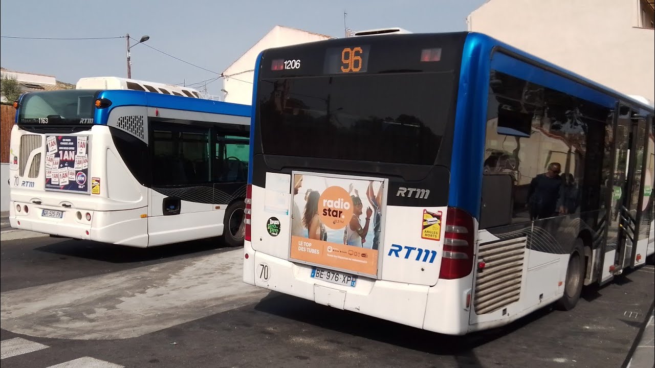 Lycée Estaque-HoNord en Citaro FL n°1206 L96 RTM [PROBLÈME DE PORTE 5:08+REDÉMARRAGE 5:32+KICKDOWN]
