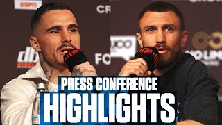 Vasiliy Lomachenko Vs George Kambosos | Presser Highlights