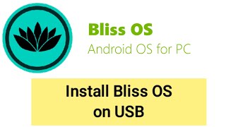 Run Android Based OS from Pen Drive - Bliss OS | Portable Android Pen Drive