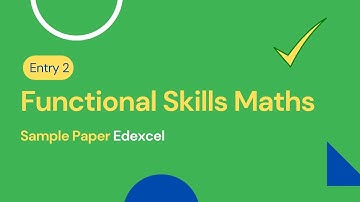 Entry 2 Functional Skills Maths Sample Paper Pearson Edexcel