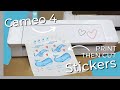 Silhouette Cameo 4 Stickers: Print Then Cut