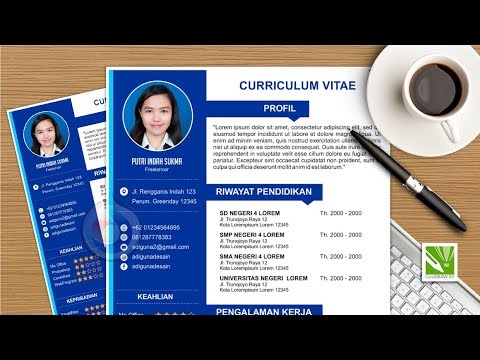  cara  membuat desain  cv di  coreldraw  x7  YouTube