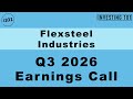 Flexsteel Industries Q3 2026 Earnings Call |Adjusted EPS Crushes Forecasts by 52% on Margin Recovery