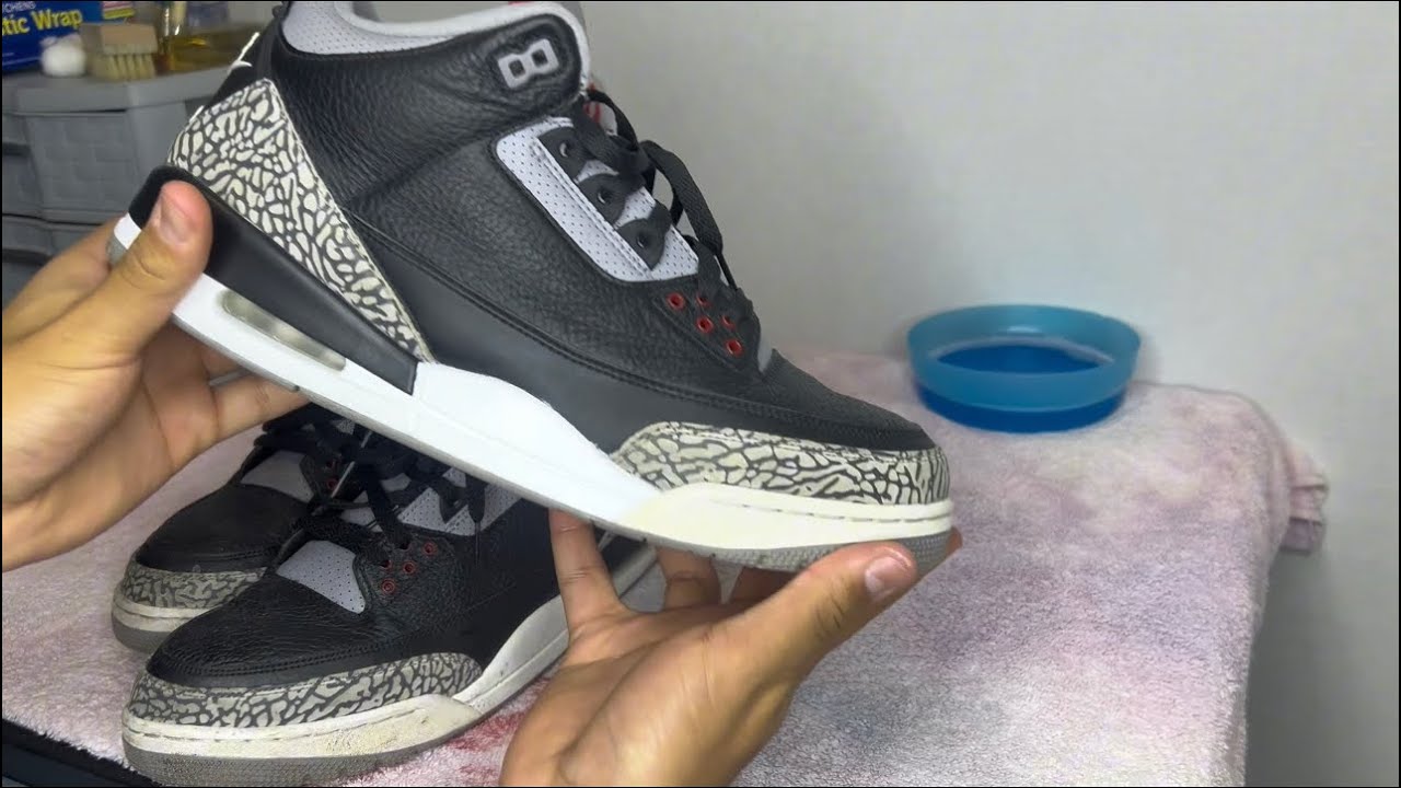 2018 Jordan 3 Black Cement Restoration