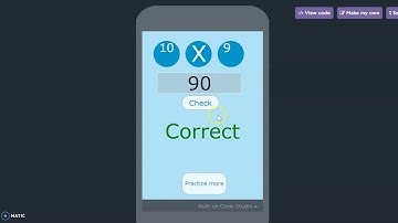Multiplication helper app