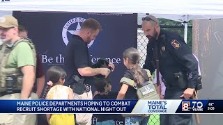 Maine police address shortage of recruits ahead of National Night Out