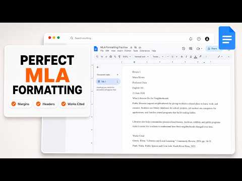 How to Format a Paper in MLA in Google Docs (MLA Submission Checklist)