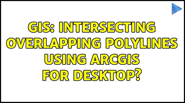 GIS: Intersecting overlapping polylines using ArcGIS for Desktop?