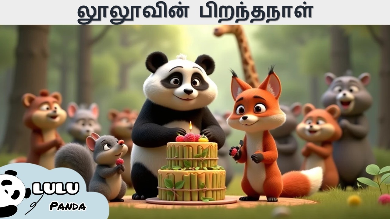 லூலூவின் பிறந்தநாள்/பாண்டா லூலுவின் சர்ப்ரைஸ் பிறந்தநாள்| நண்பர்கள் செய்த கேக்| Tamil Kids Animation