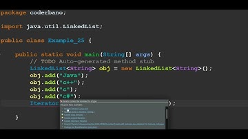 LinkedList Example to reverse a list of elements | Java Tutorial