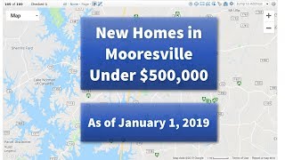 New Homes:  Mooresville under $500k