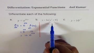 Derivative of three types of exponential Functions to Review the Rules IBSL AP Calculus