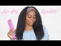 HOW I AIR-DRY MY HAIR |RELAXED HAIR| by JESS