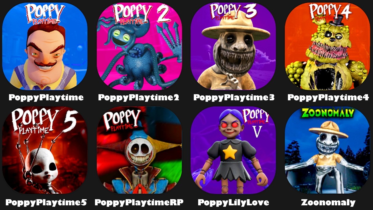 Poppy Playtime Chapter 5 All Endings,Poppy Playtime Chapter 1 To 5,Zoonomaly,Lily Lovebraids,Roblox