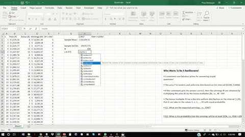 Example of Monte Carlo Simulation in Excel