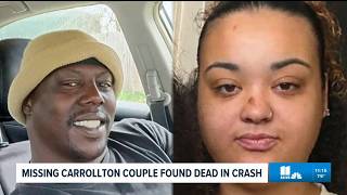 Missing couple found dead in car on secluded Carrollton road, family says