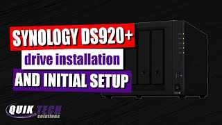 Synology DS920  Initial Setup