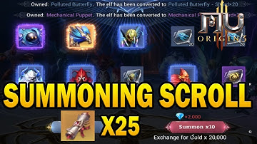 MU ORIGIN 3 ASIA - COMPANION SUMMON X25 SCROLL | MenchDrey
