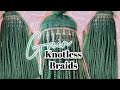 Green Knotless Braids