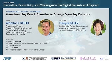 Webinar Series - Innovation, Productivity and Challenges in the Digital Era, 7 December 2022
