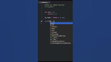 What are lambda functions in python ⁉️ #shorts #python