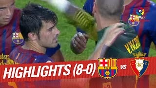 Highlights FC Barcelona vs Osasuna (8-0) 2011/2012