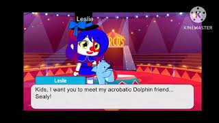Leslie introduces Sealy the Acrobatic Dolphin! Update