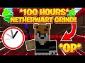 This is what 100 HOURS of Nether Wart Farming looks like.. -- Hypixel Skyblock