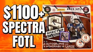 $1100+ PER BOX!! | 2023 Panini Spectra NFL FOTL (First off the Line) Box Review