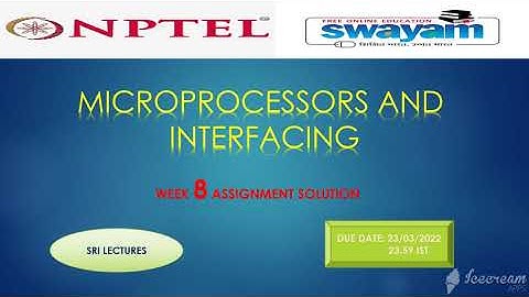 💥100%💥 🔥🔥WEEK 8 MICROPROCESSORS AND INTERFACING  ASSIGNMENT SOLUTION🔥🔥 💥100%💥