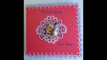 Shuttle Tatting: Edging for a card