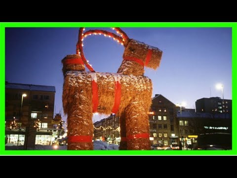 Σουηδία: η μεγαλύτερη χριστουγεννιάτικη «κατσίκα» θα πέσει φέτος θύμα εμπρηστών; (video)