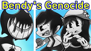 Friday Night Funkin' Vs Bendy's Genocide Full Demo + Cutscenes (Fnf Mod) (Bendy And The Ink Machine)