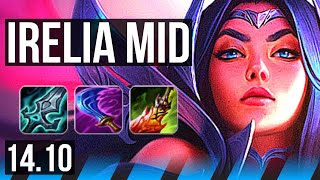 IRELIA vs YONE (MID) | 9 solo kills, 500+ games | EUW Diamond | 14.10