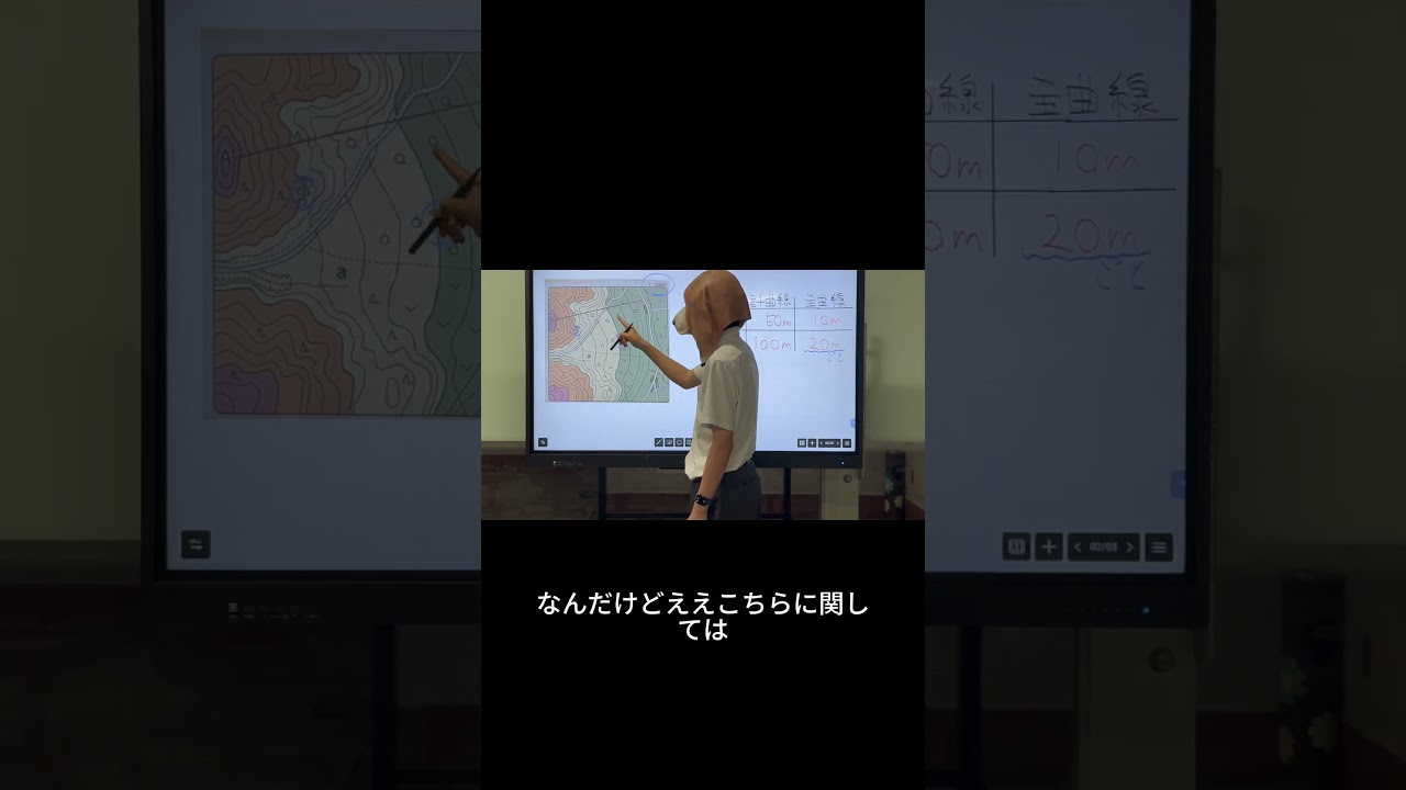 生徒からの質問 1 中2 等高線