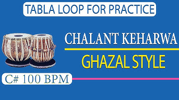 Ghazal Style Chalant Keherwa Loop | गज़ल स्टाईल चलन्त कहरवा लूप | C# 100 Bpm