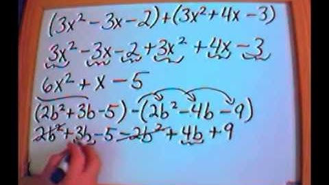 15. Adding and Subtracting Polynomials Part 2