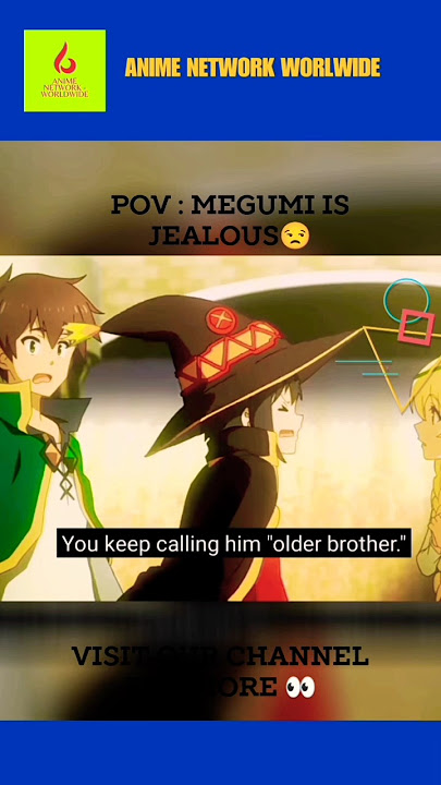 Megumi got jealous for kazuma 😜 | konosuba saeason 3| #konosubaseason3  #konosubaedit