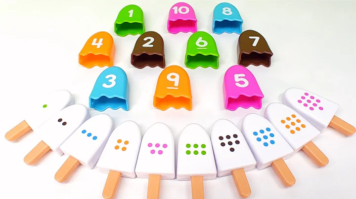 Best Learn Numbers, Colors and Shapes with Ice Cream Toys | Preschool Toddler Learning Toy Video