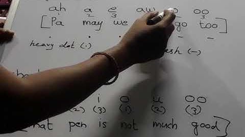 Pitman English Shorthand in Malayalam, Vowels Part 1