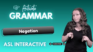ASL Practice: ASL NEGATION | Negatives in asl | #aslinteractive