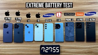 Xiaomi 14 Pro vs iPhone 15 Pro Max vs Samsung S23 Ultra vs S23 FE vs iPhone 15 vs 14 Battery Test 😍 by Geek Abhishek 97,181 views 5 months ago 9 minutes, 45 seconds