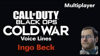 Ingo Beck - Voice lines from Call of Duty: Black Ops Cold War