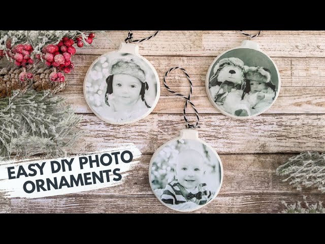 DIY wood photo transfer ornaments - The Homesteady