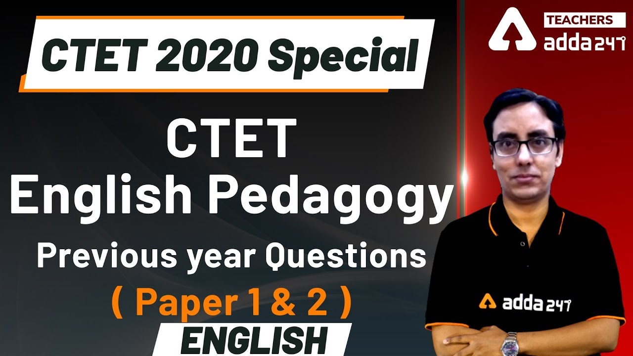 CTET | English Pedagogy Previous year Questions ( Paper 1 & 2 ...