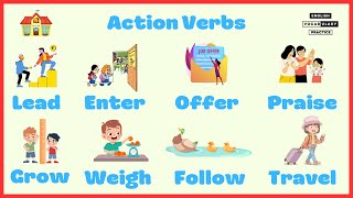 Vocabulary : Action Verbs | Action Words with Sentences and Pictures | Daily Use English Vocabulary