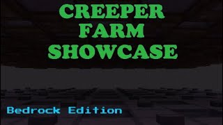 Minecraft: Creeper Farm Showcase (Bedrock) screenshot 1
